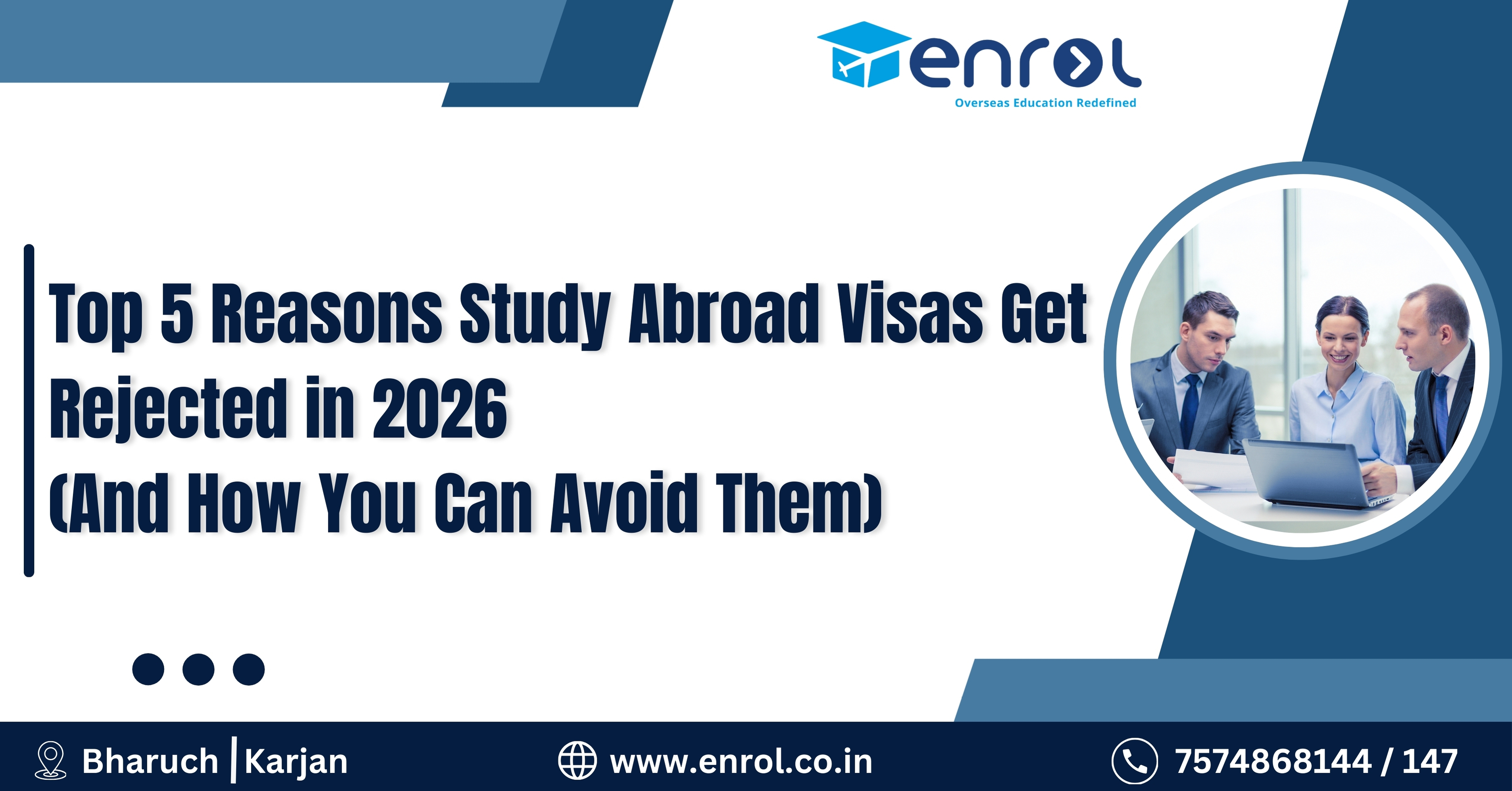 Top 5 Reasons Study Abroad Visas Get Rejected