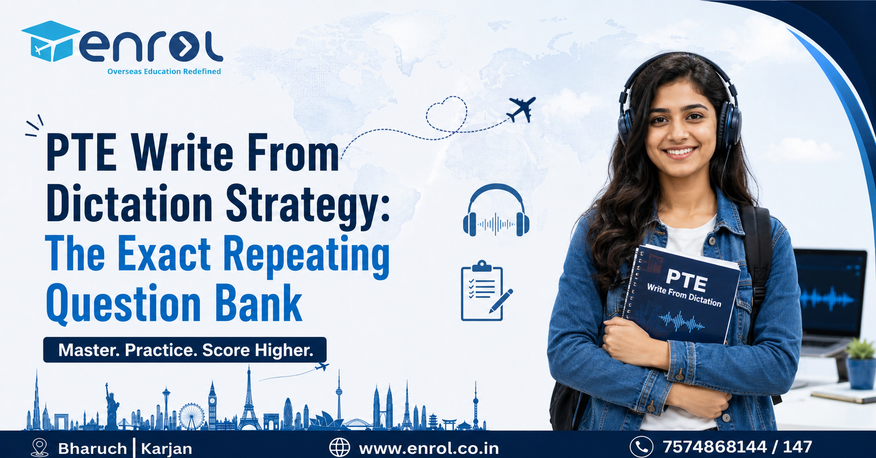 Read more about the article PTE Write From Dictation Strategy: The Exact Repeating Question Bank