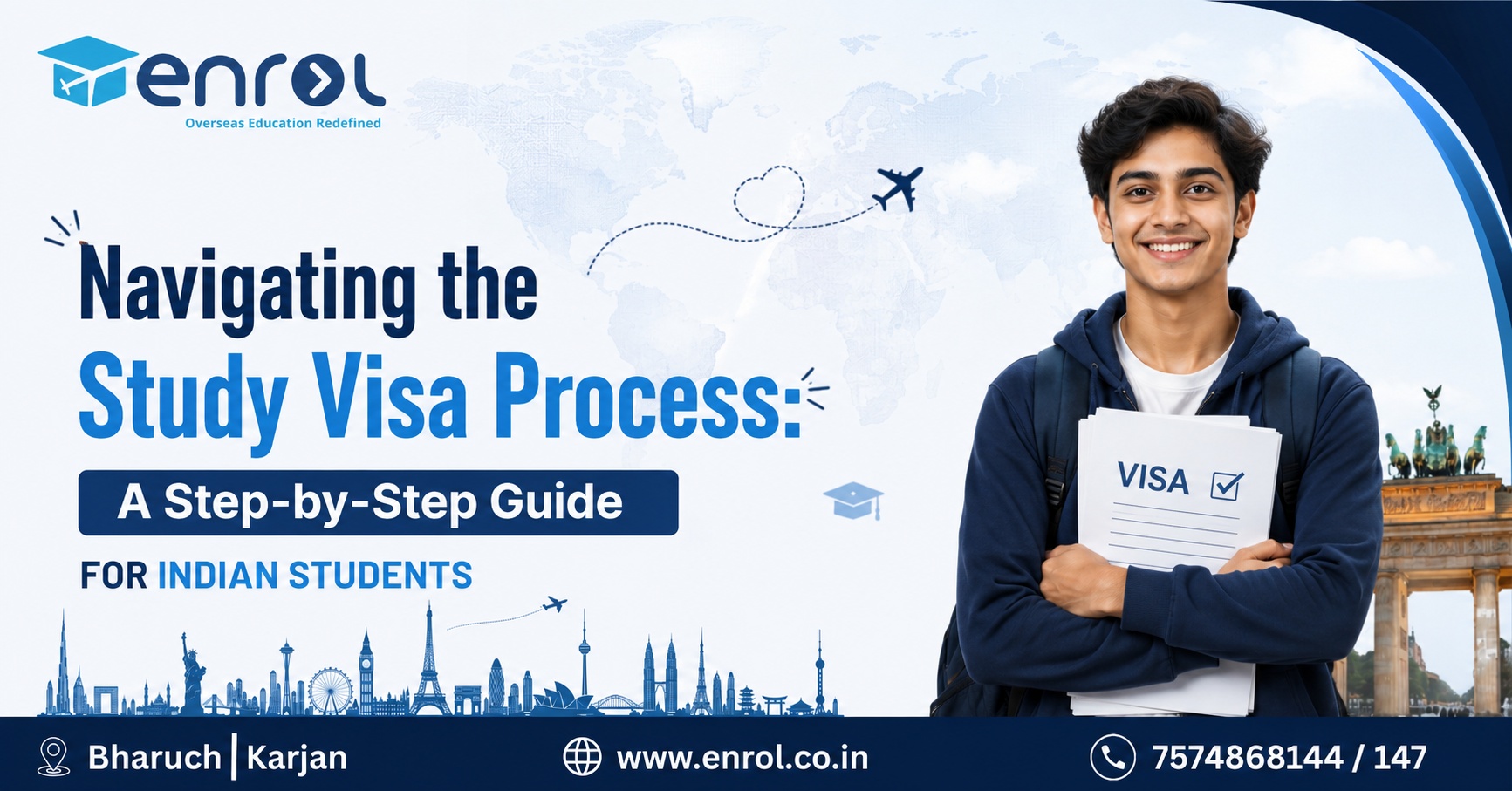 Read more about the article Navigating the Study Visa Process: A Step-by-Step Guide for Indian Students